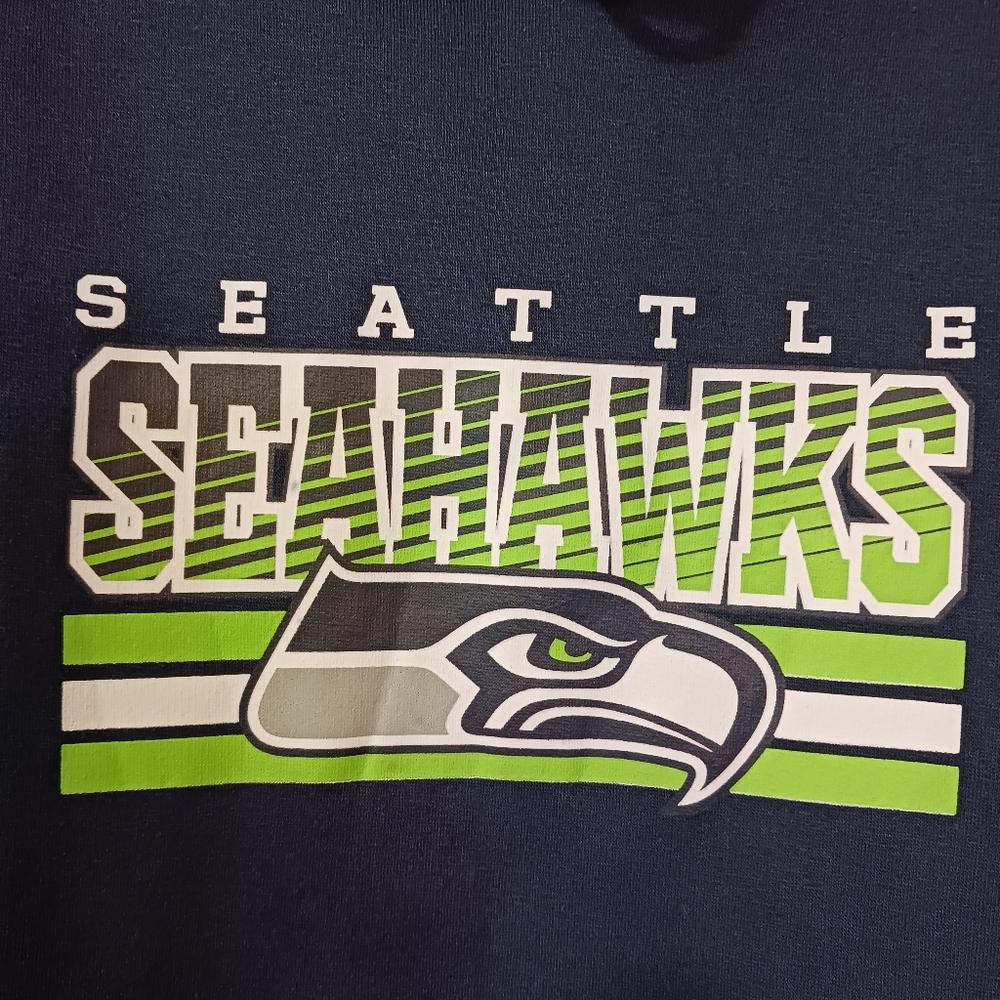 💚💙🏈Seattle Seahawks Navy Hoodie Dress Youth Small🏈💙💚 - Picture 2 of 5